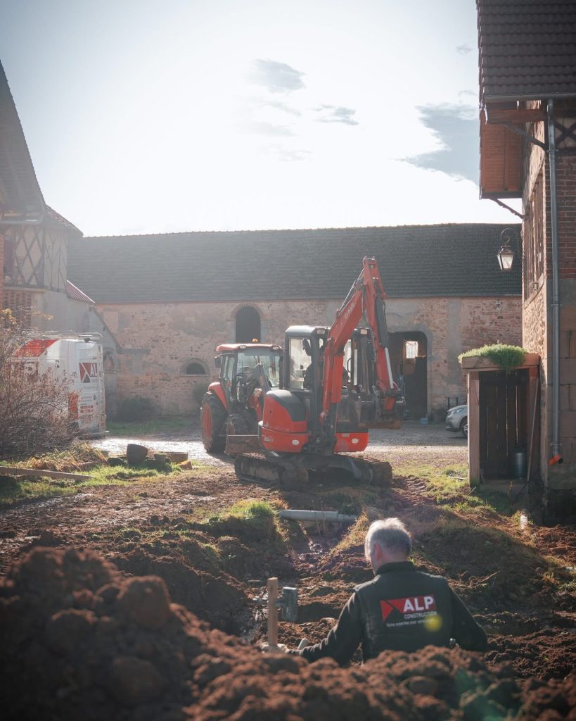 Terrassement réalisé par les équipes ALP Construction du groupe DOGAN Holding