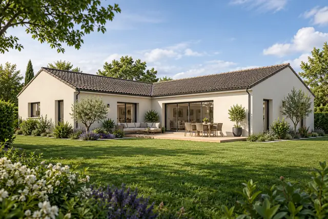 Lisi&egrave;re 120 : concept de maison fran&ccedil;aise de plain-pied, 120 m&sup2;, 4 chambres propos&eacute;es
