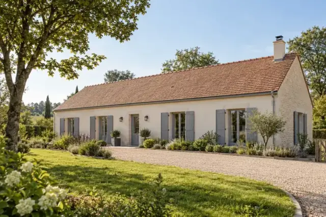 Long&egrave;re 125 : concept de maison fran&ccedil;aise de plain-pied, 125 m&sup2;, 4 chambres propos&eacute;es