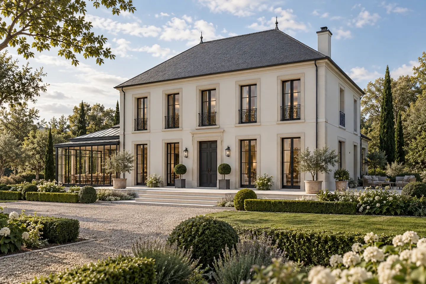 Orangerie 220 : concept de maison fran&ccedil;aise &agrave; &eacute;tage, 220 m&sup2;, 5 chambres propos&eacute;es