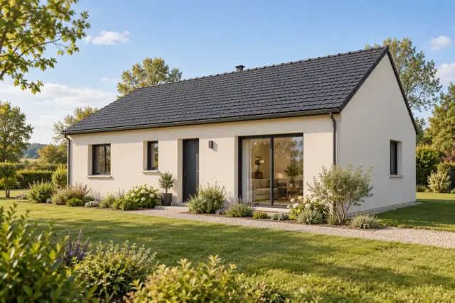 Tempo 80 : concept de maison fran&ccedil;aise de plain-pied, 80 m&sup2;, 3 chambres propos&eacute;es